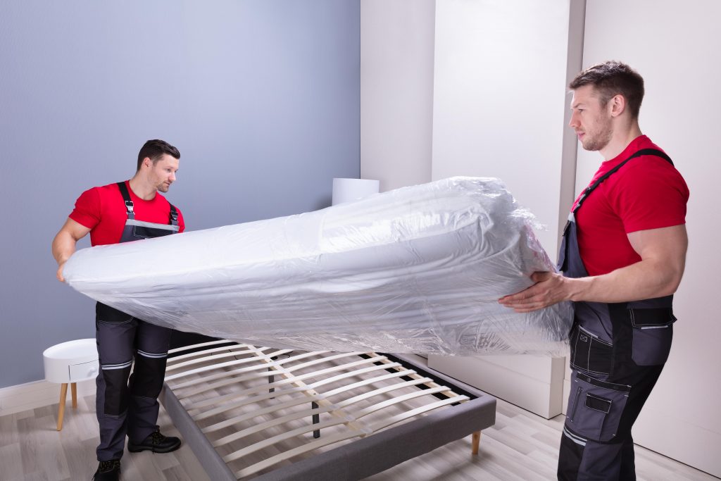 storing a foam mattress